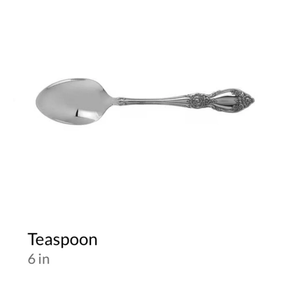 5 Oneida PLANTATION - 1 Teaspoon & 4‎ Soup Spoons Community Mixed Flatware